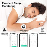 Smart Ring for Men Women NFC Sleep Fitness Step Tracker Ring Monitor